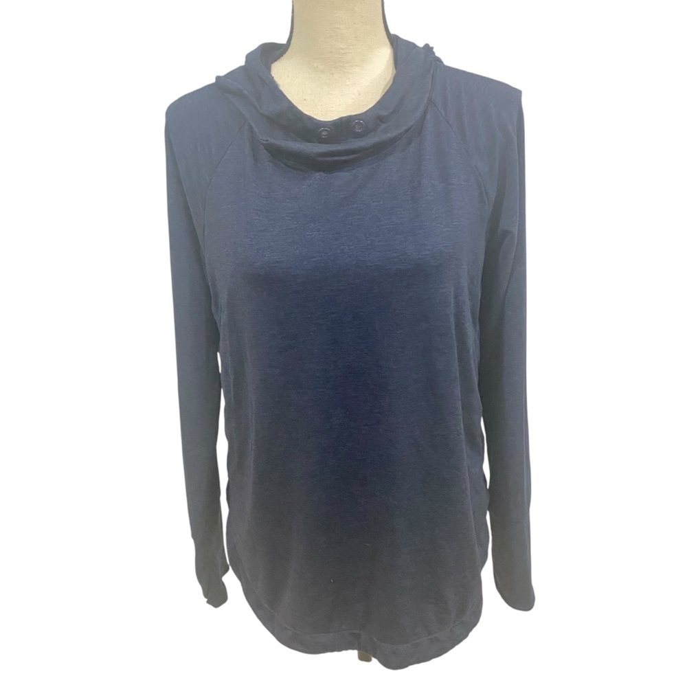 Athleta Women’s Uptempo Hoodie Sweatshirt Sz Medium Navy Blue
